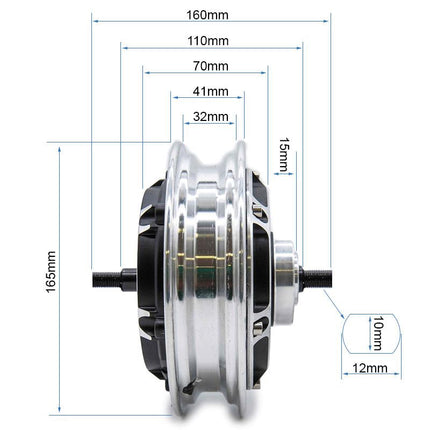 Bürstenlos 48V 500W 6/B40