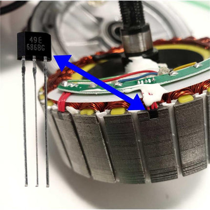 Motor 36V 300W 6 1/B34 schwarz fuer Xiaomi Ewheel