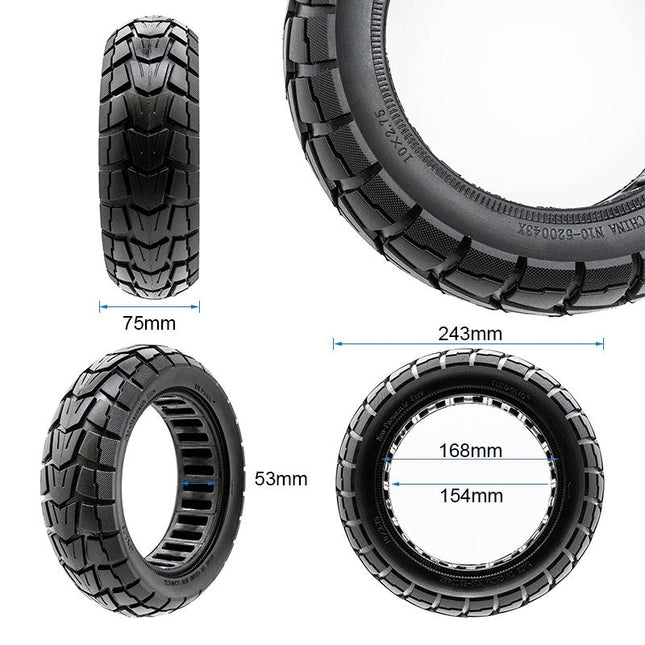 Vollgummirad 10x2,75-6,5/B54 Offroad [Nedong]