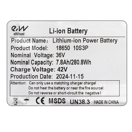 36v Batterie für Xiaomi M365/1S/Essential/MI3 [Ewheel]