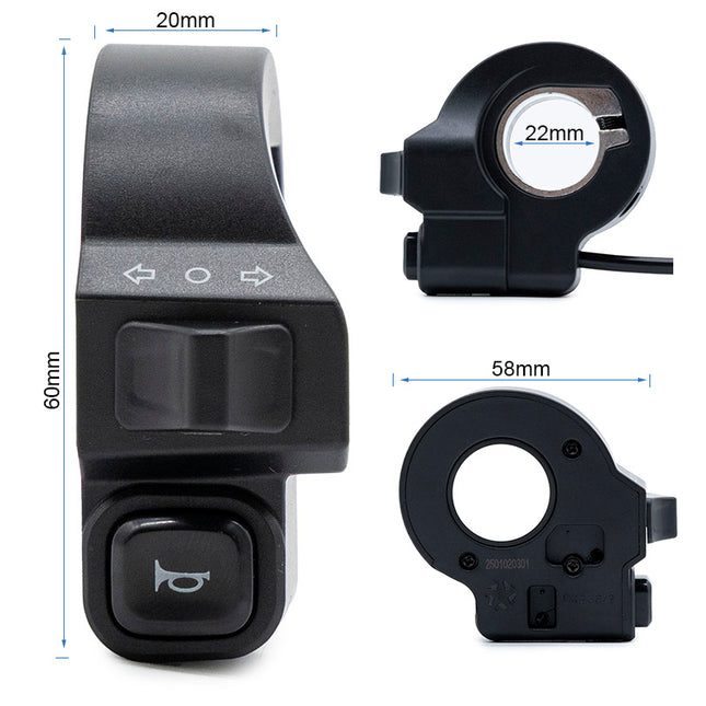 Blinkerschalter und Hupe Kukirin G2/G3/G4