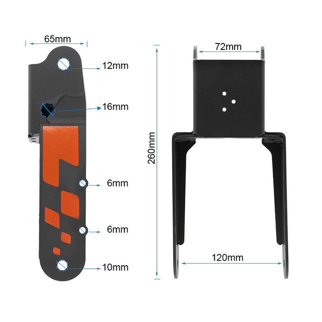 Vordere Gabel Kukirin G2 (Ohne Logo)