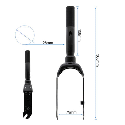 Vorderradgabel des E2 Pro E