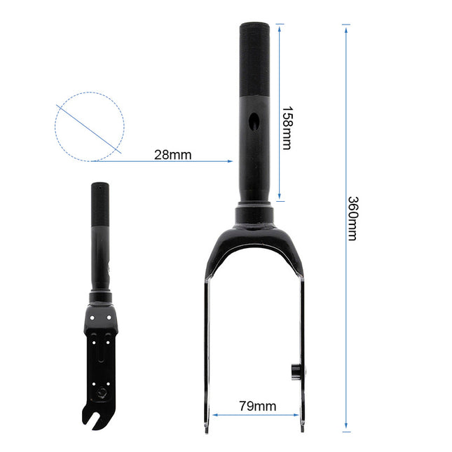 Vorderradgabel des E2 Pro E